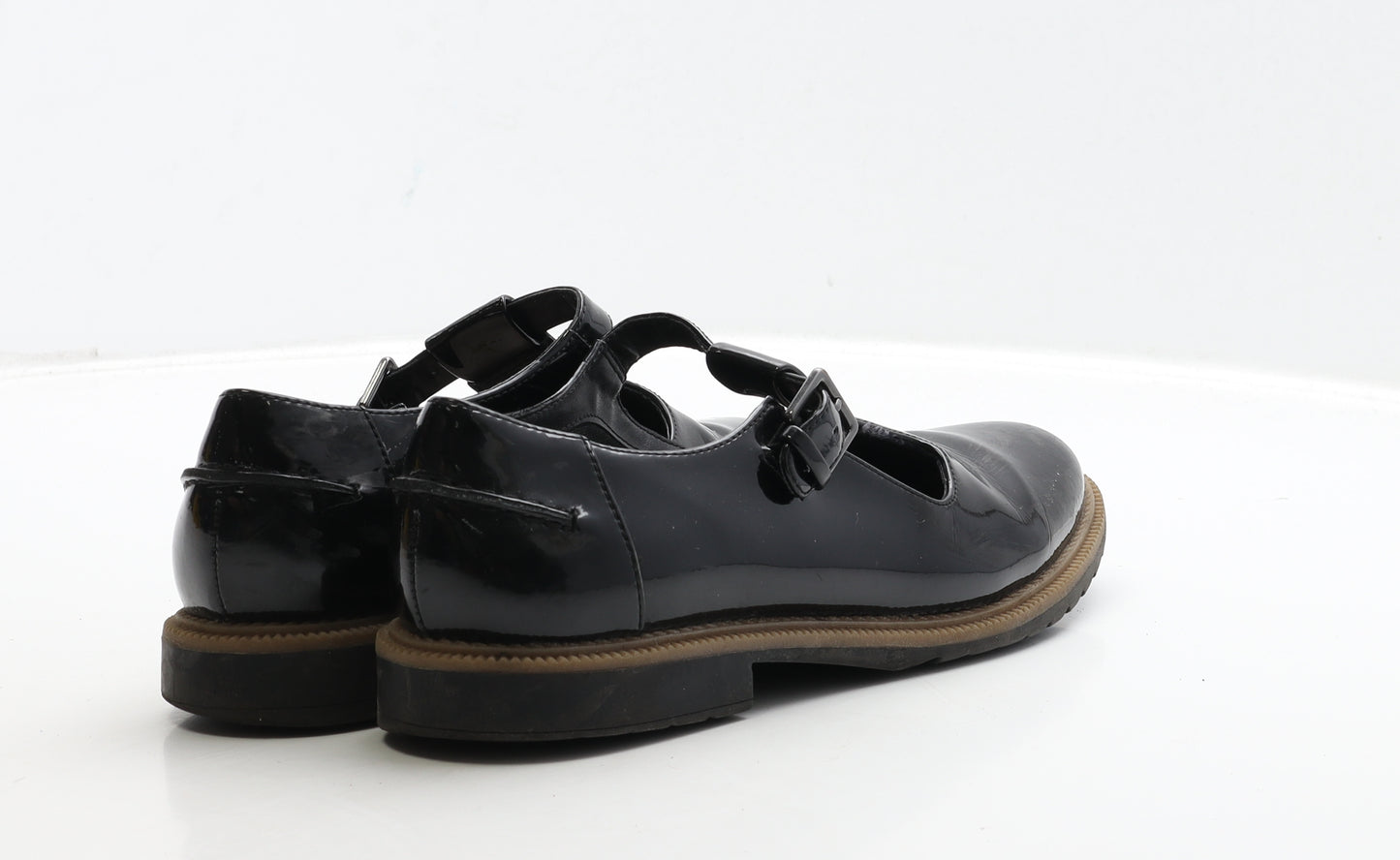 Clarks Womens Black Leather Mary Jane Flat UK 5.5 39