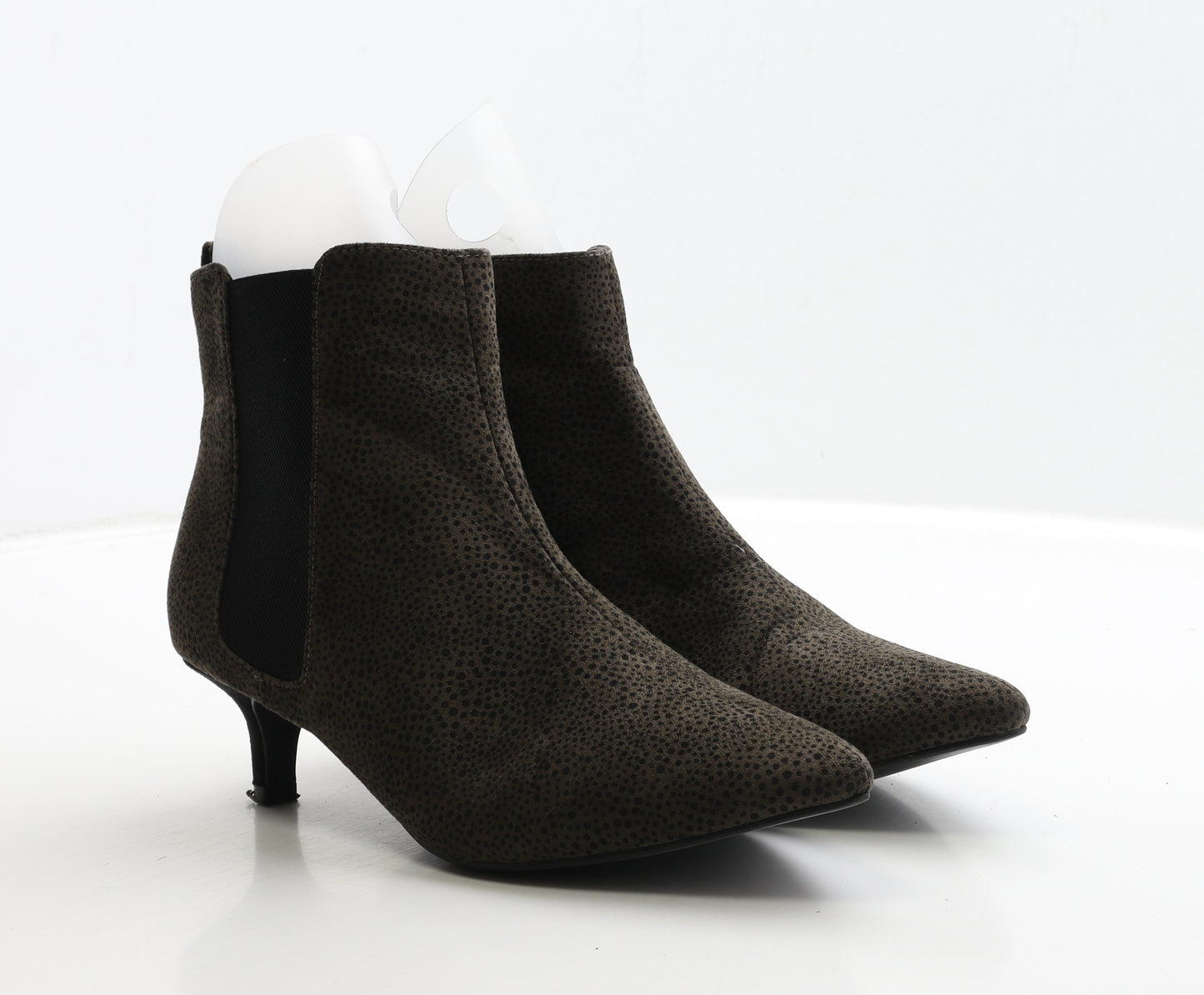 Marks and Spencer Womens Brown Spotted Suede Chelsea Boot UK 5 38