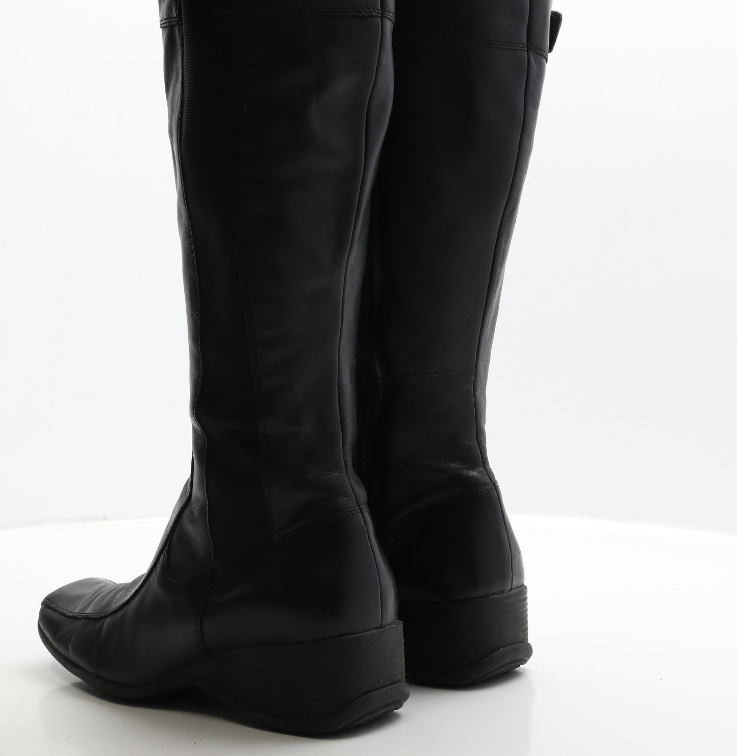 Clarks Womens Black Leather Biker Boot UK 6 39