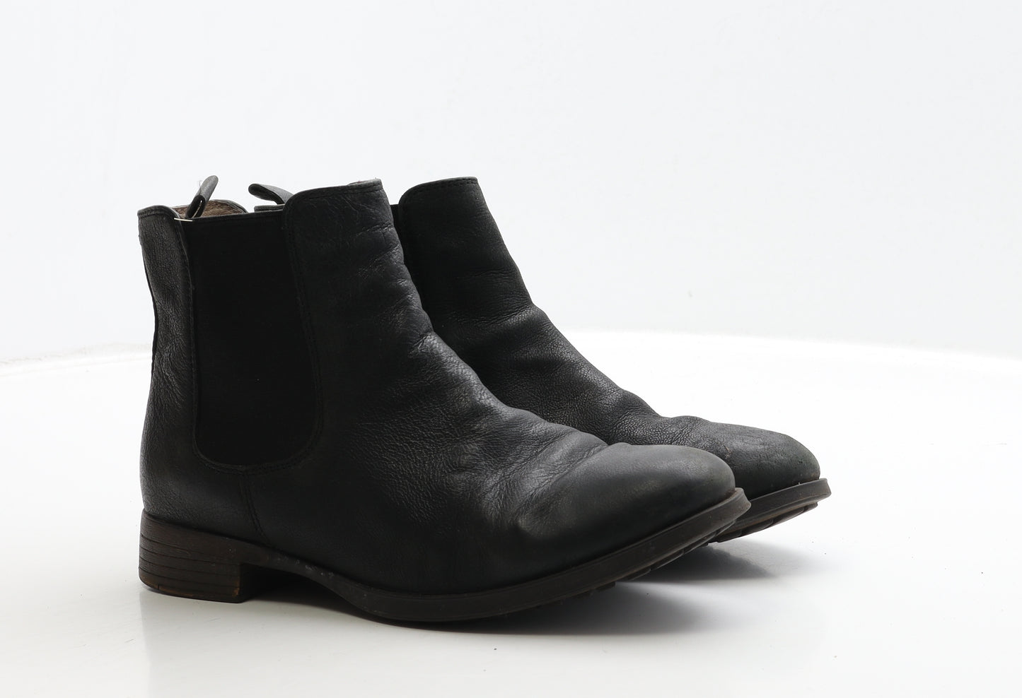 Clarks Womens Black Leather Chelsea Boot UK 4 37