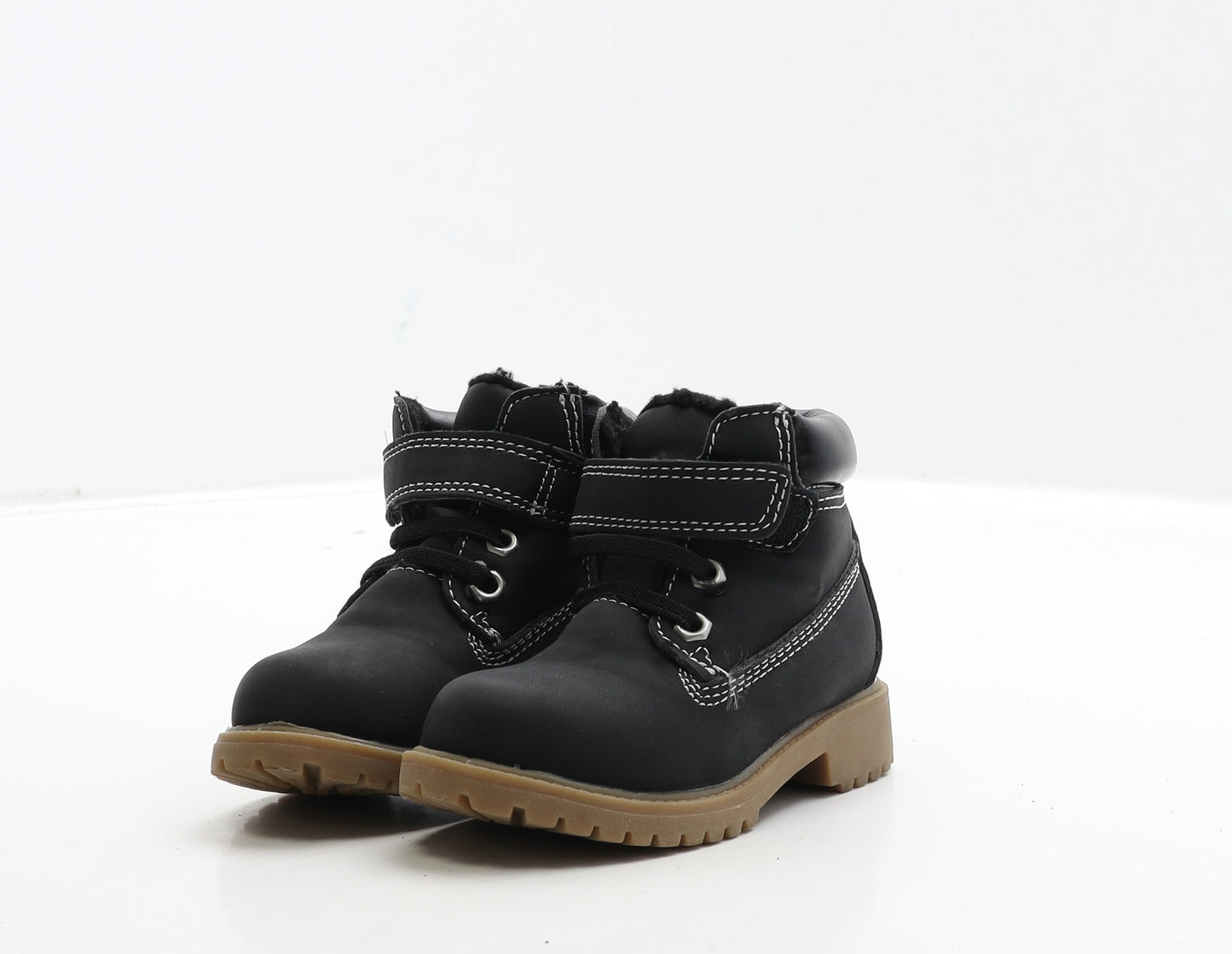 Boot Collection Boys Black Leather Bootie Boot UK 5 22