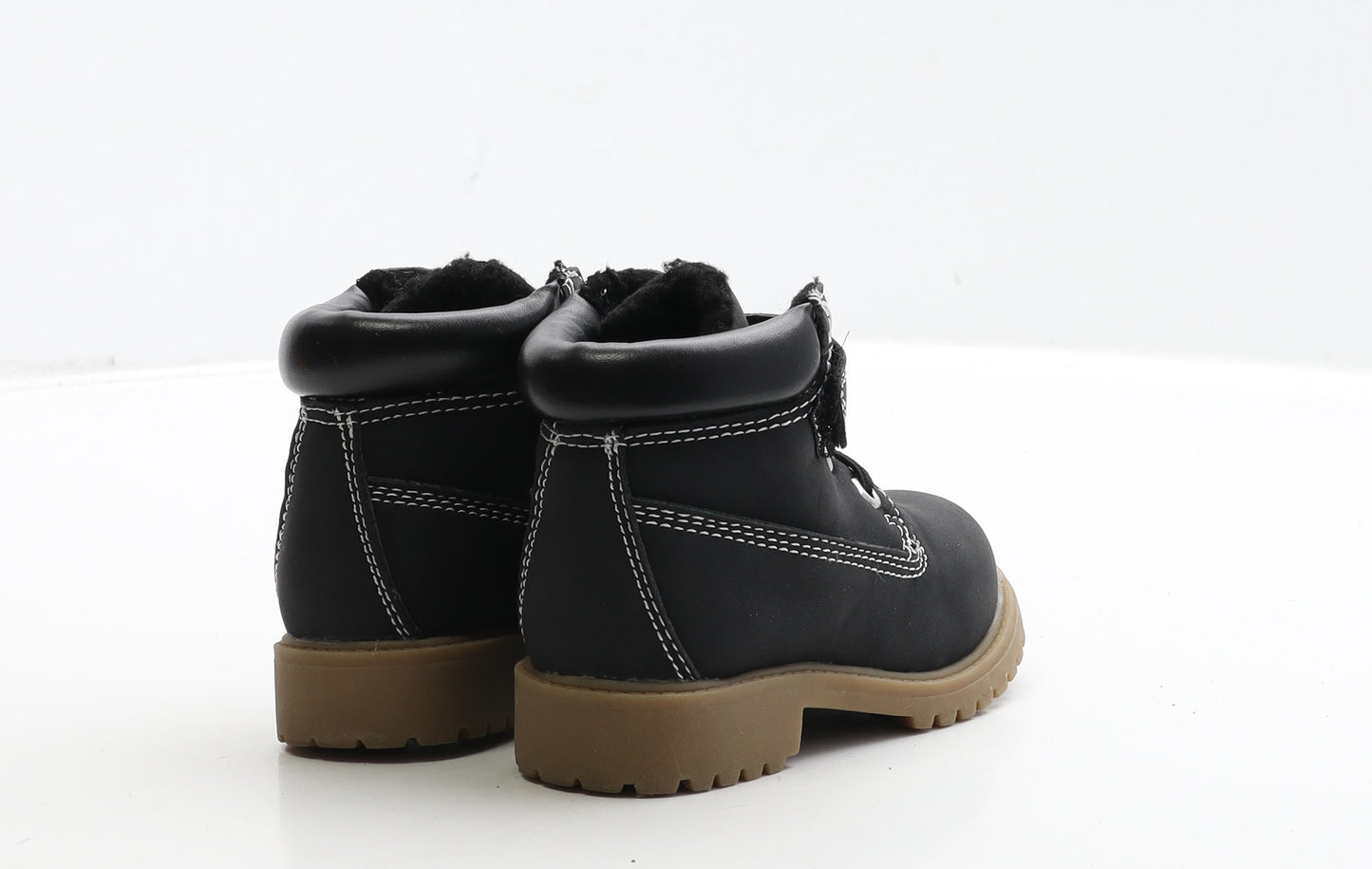 Boot Collection Boys Black Leather Bootie Boot UK 5 22