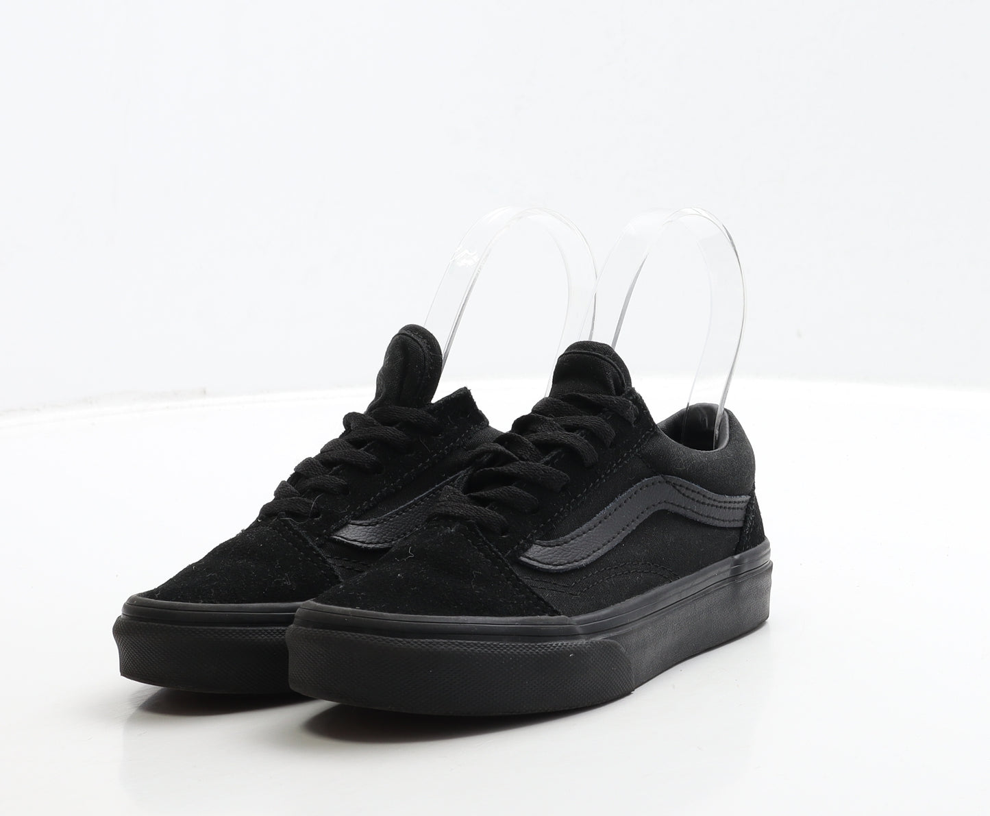 VANS Boys Black Fabric Trainer UK 12 30