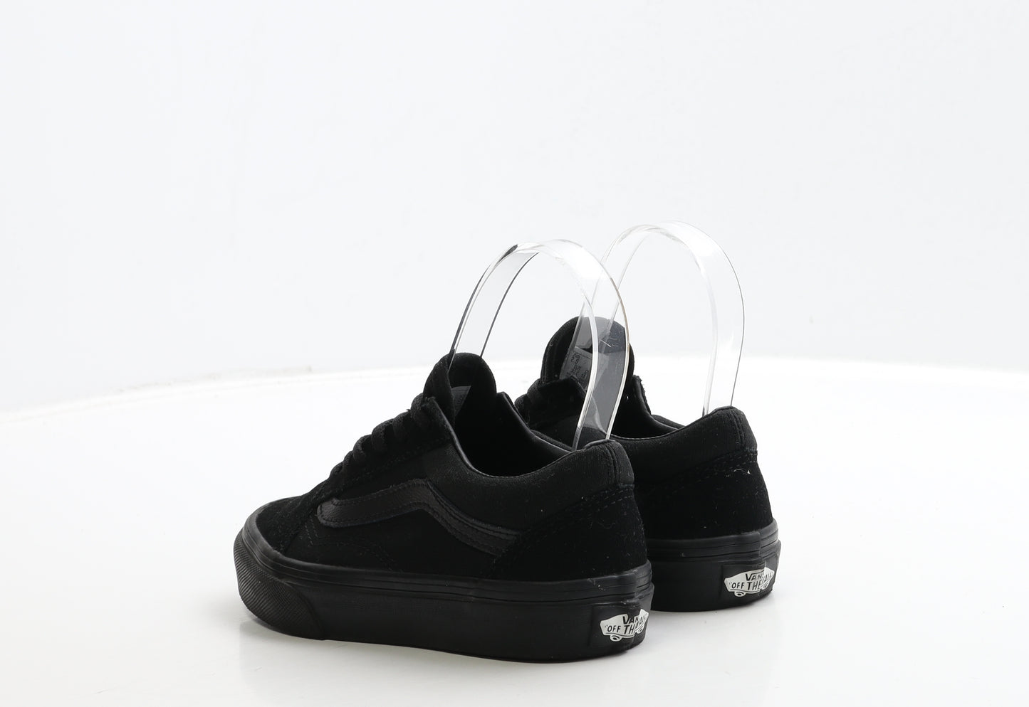 VANS Boys Black Fabric Trainer UK 12 30