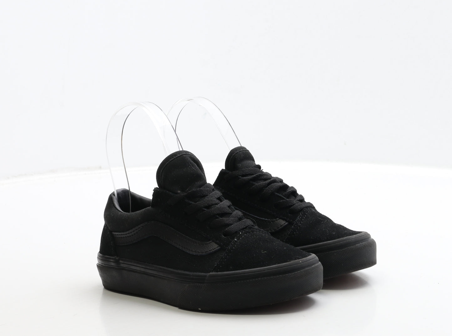 VANS Boys Black Fabric Trainer UK 12 30