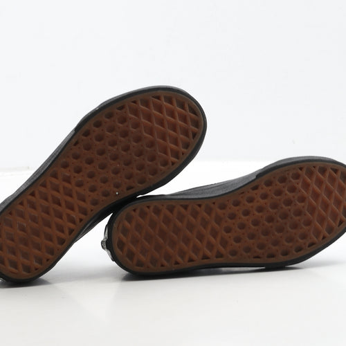 VANS Boys Black Fabric Trainer UK 12 30