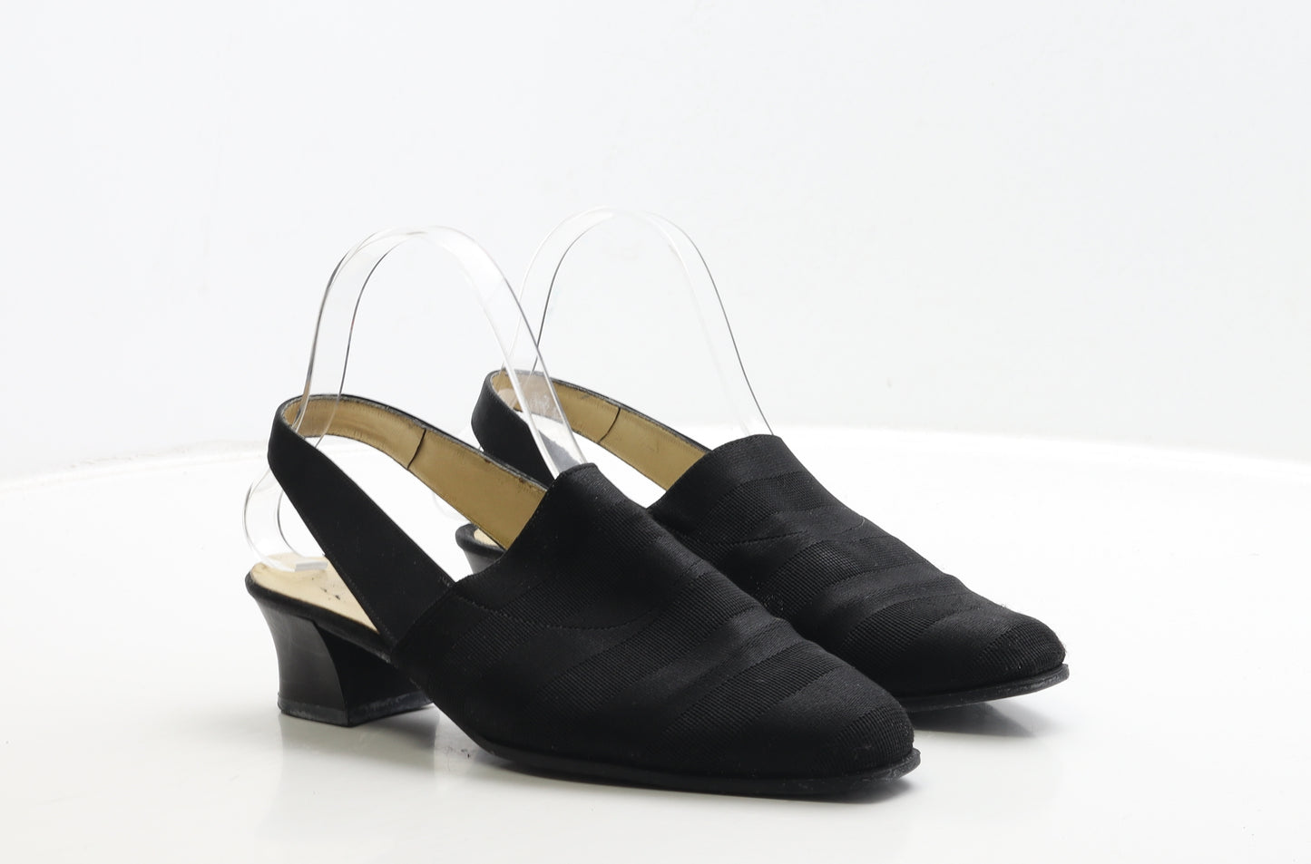 Clarks Womens Black Polyester Slingback Heel UK 5 38