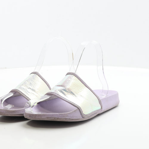 Primark Girls Purple Polyester Slider Sandal UK 2 35