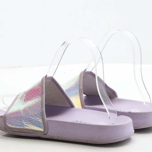 Primark Girls Purple Polyester Slider Sandal UK 2 35