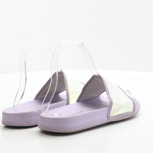 Primark Girls Purple Polyester Slider Sandal UK 2 35