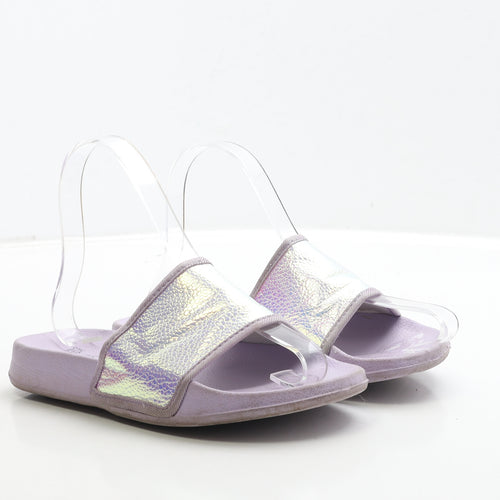 Primark Girls Purple Polyester Slider Sandal UK 2 35