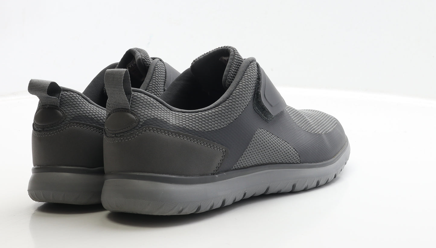 Marks and Spencer Mens Grey Polyester Trainer UK 8 42