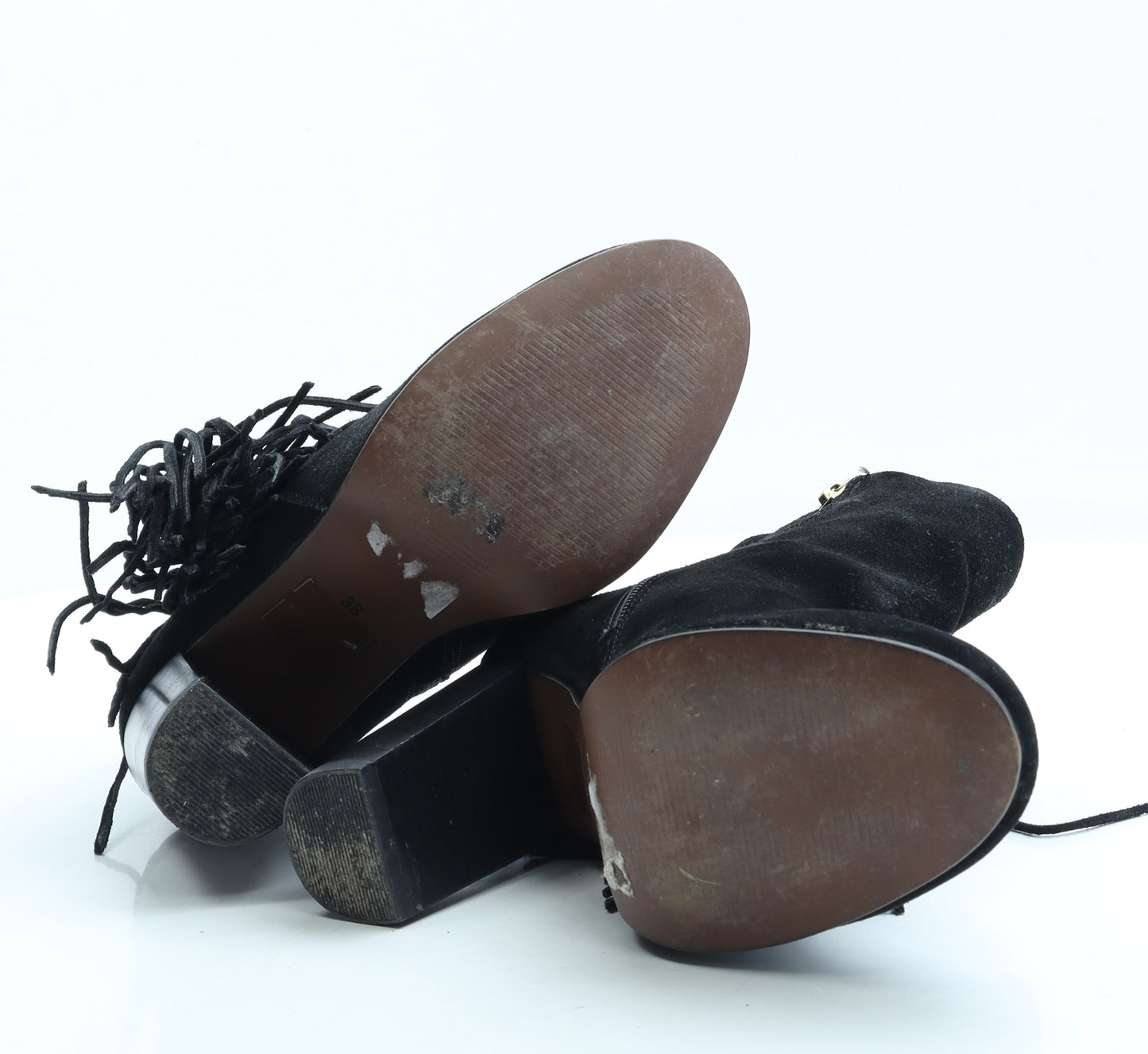 Topshop Womens Black Suede Bootie Boot UK 5 38