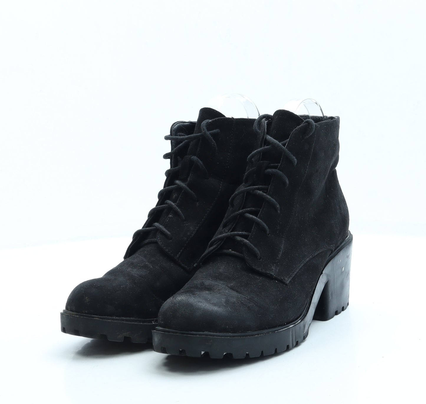 New Look Womens Black Suede Bootie Boot UK 5 38