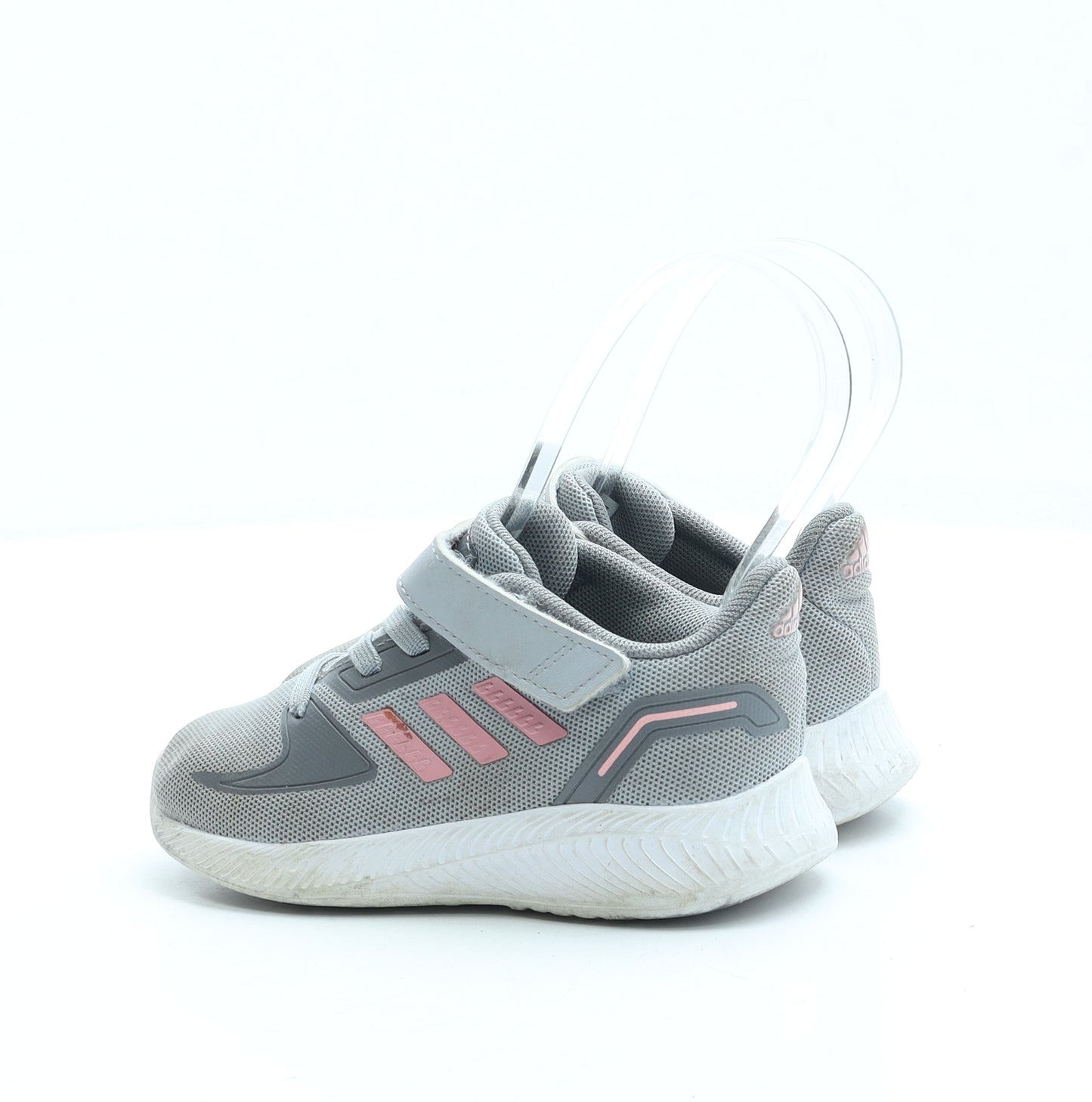 adidas Girls Grey Polyester Trainer UK 7 24