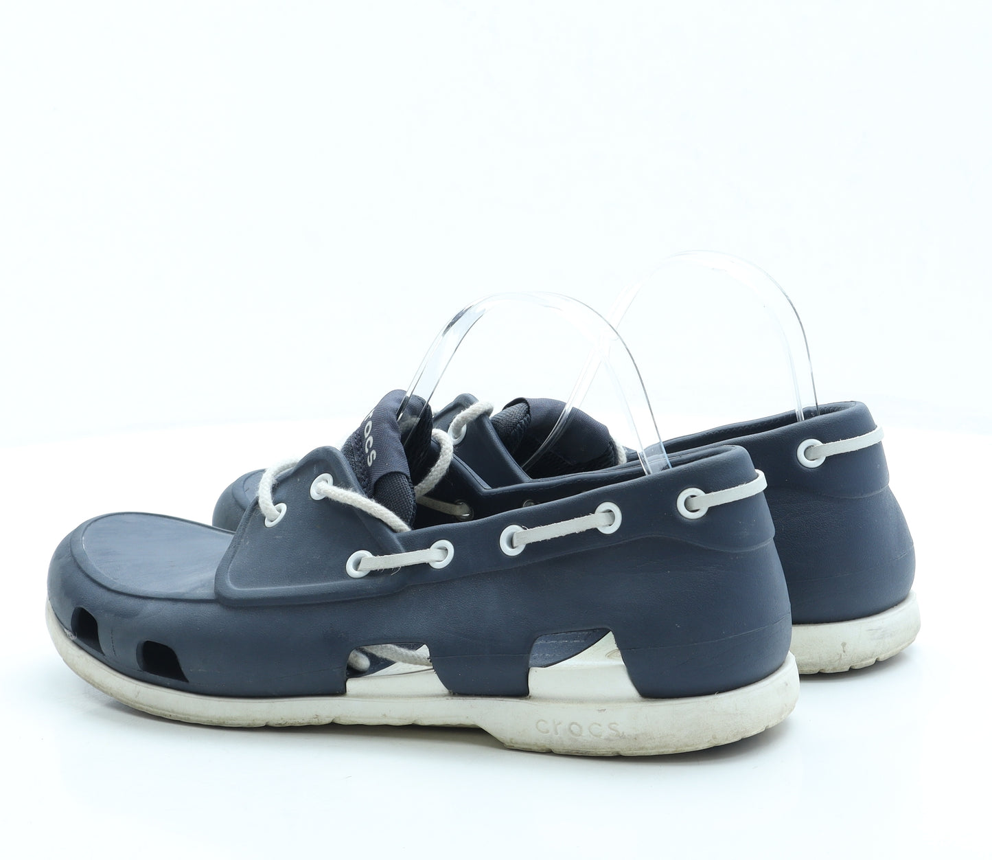 Crocs Mens Blue Rubber Boat Shoe Casual UK 10