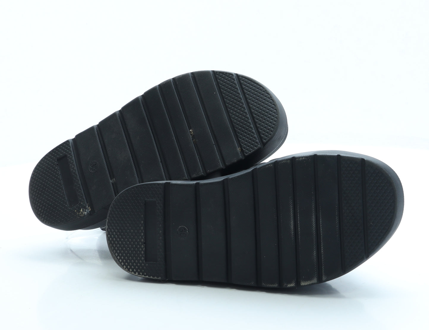 New Look Womens Black Leather Slingback Sandal UK 3 36