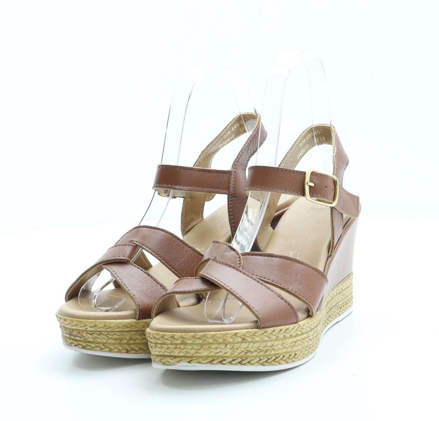 NEXT Womens Brown Leather Slingback Heel UK 4 37