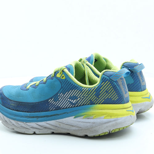 HOKA Mens Blue Polyester Trainer UK 7.5 41