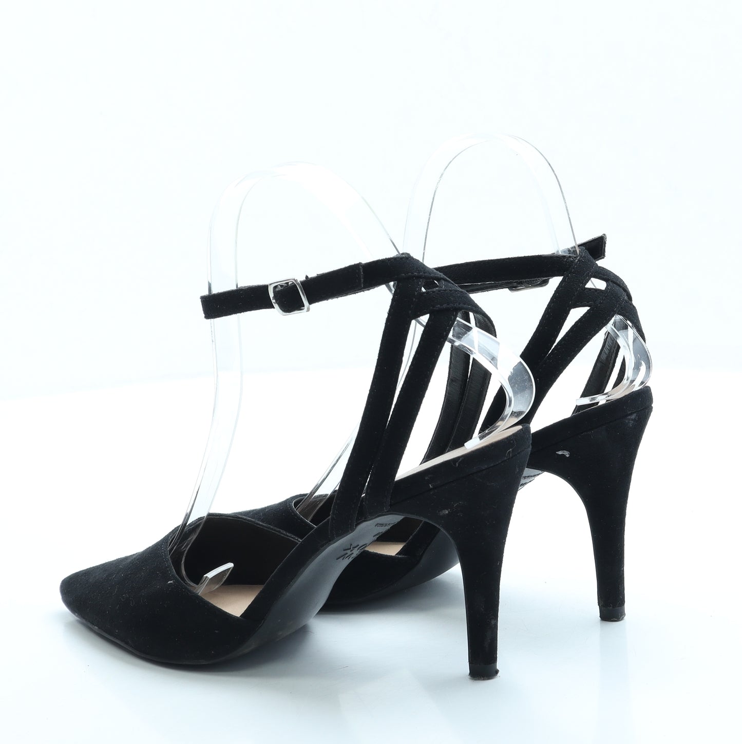 New Look Womens Black Suede Court Heel UK 4 37