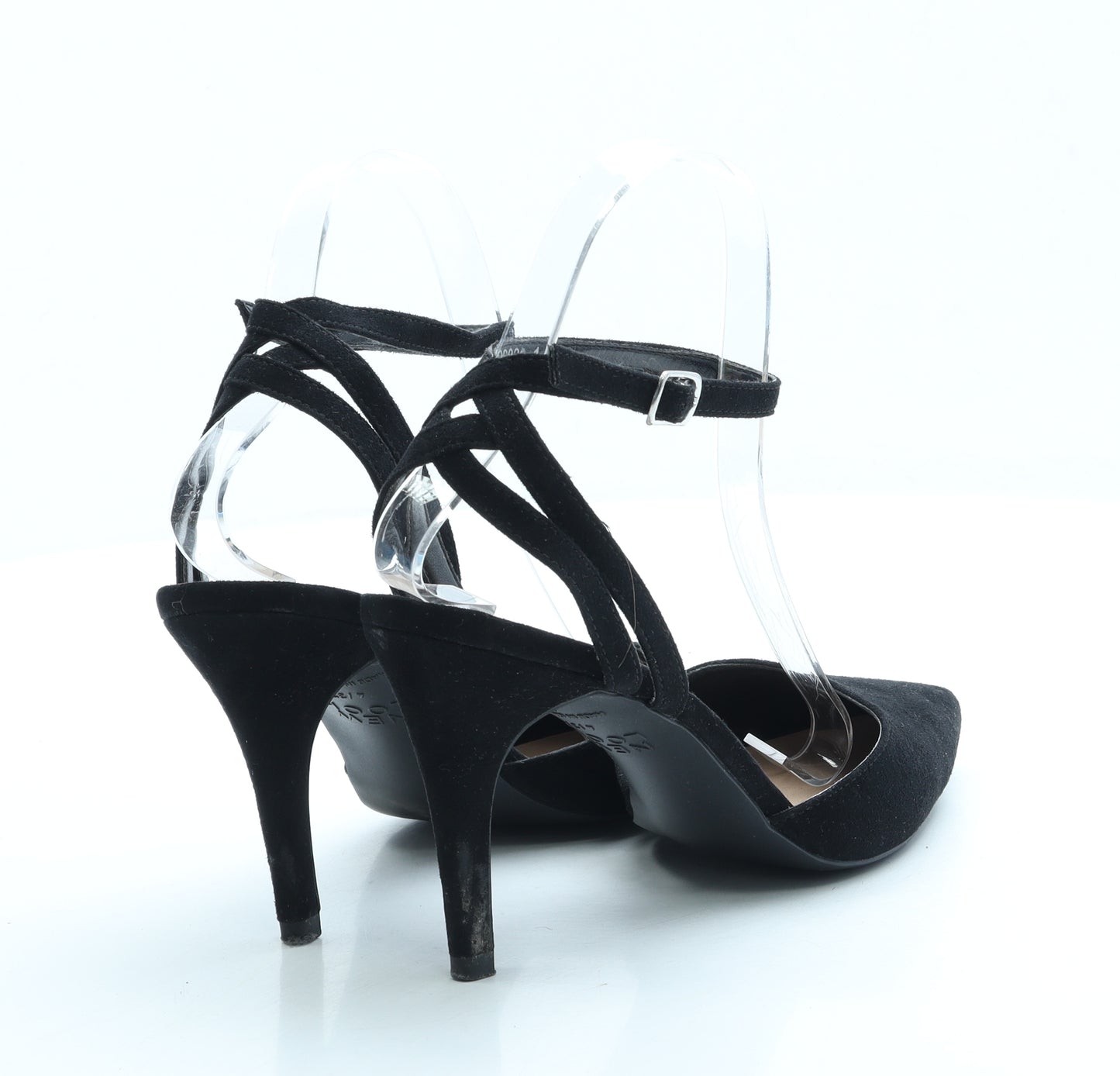 New Look Womens Black Suede Court Heel UK 4 37