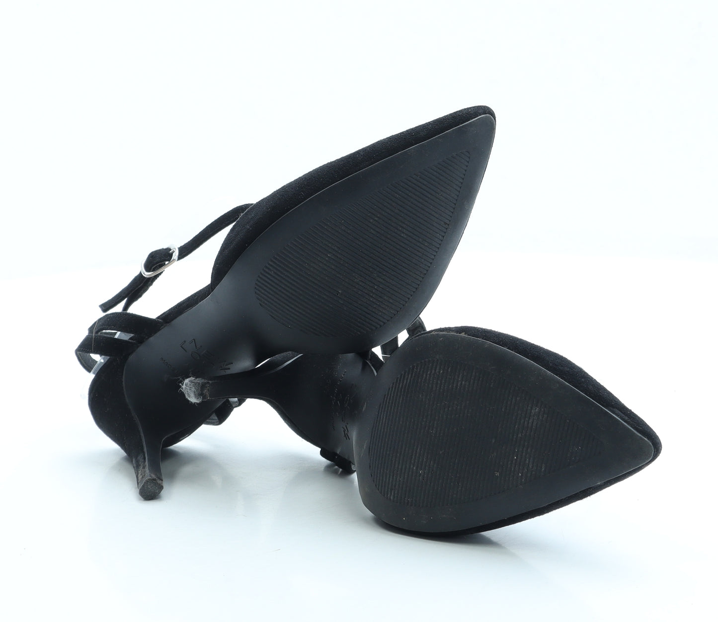 New Look Womens Black Suede Court Heel UK 4 37