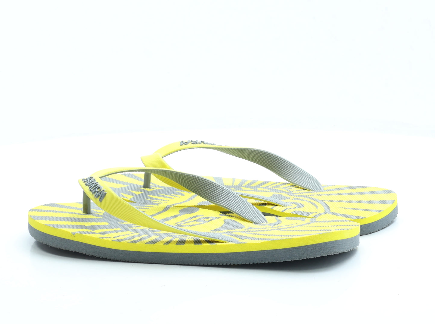 Samurai Mens Yellow Rubber Thong Sandal UK 16