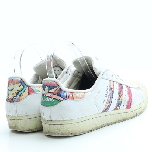 adidas Womens White Leather Trainer UK 5.5 38