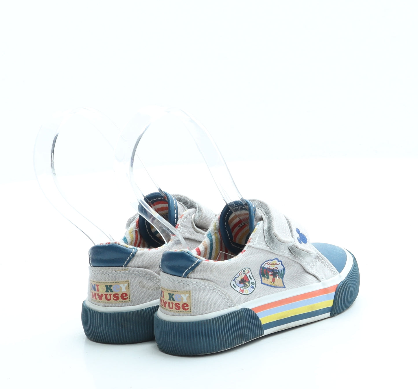 George Boys Blue Polyester Trainer UK 5 22 - Mickey Mouse