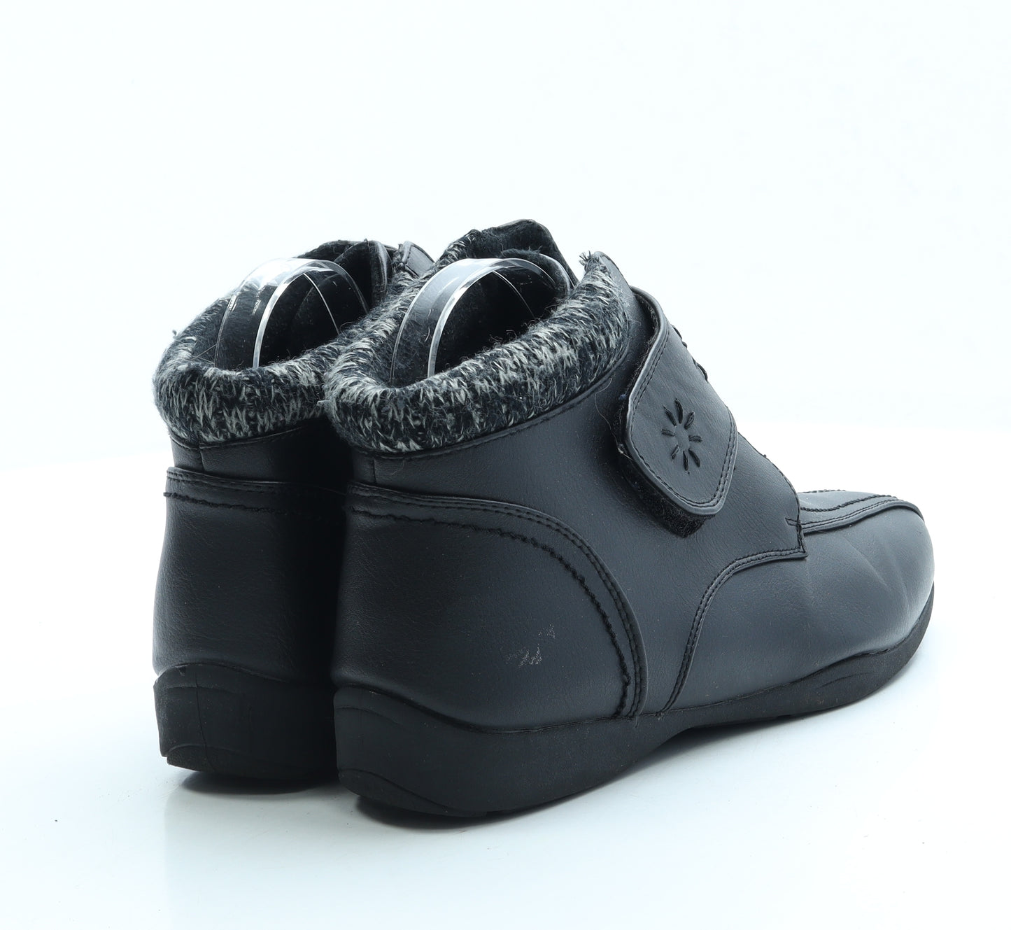 Dr Keller Womens Black Leather Bootie Boot UK 8