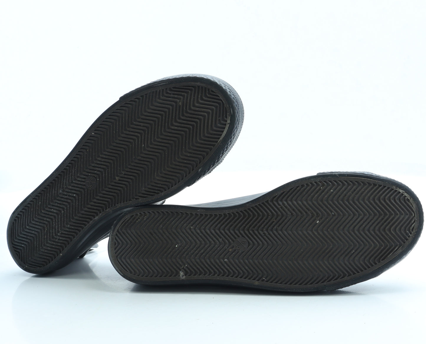 Primark Womens Black Leather Trainer UK 6 39 US 8