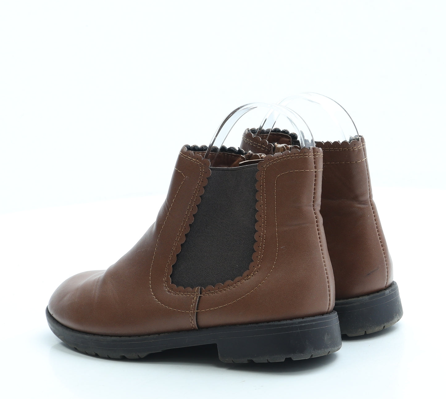 Matalan Girls Brown Leather Chelsea Boot UK 13 32