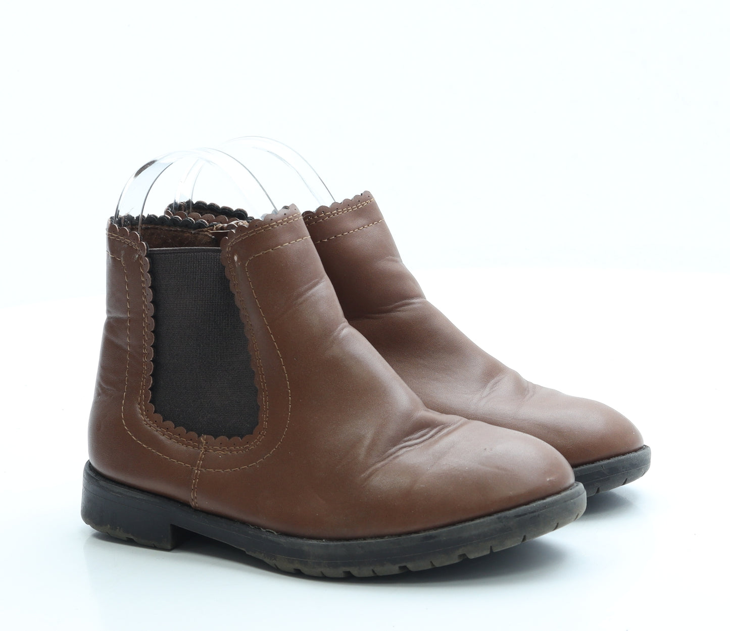 Matalan Girls Brown Leather Chelsea Boot UK 13 32