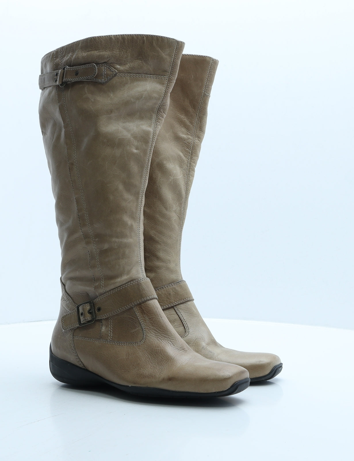 Made In Brazil Womens Brown Leather Slip On Boot UK 5