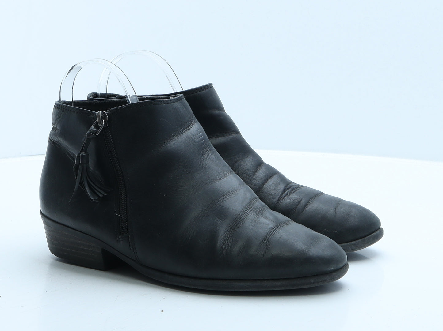 Clarks Womens Black Leather Bootie Boot UK 5.5 39