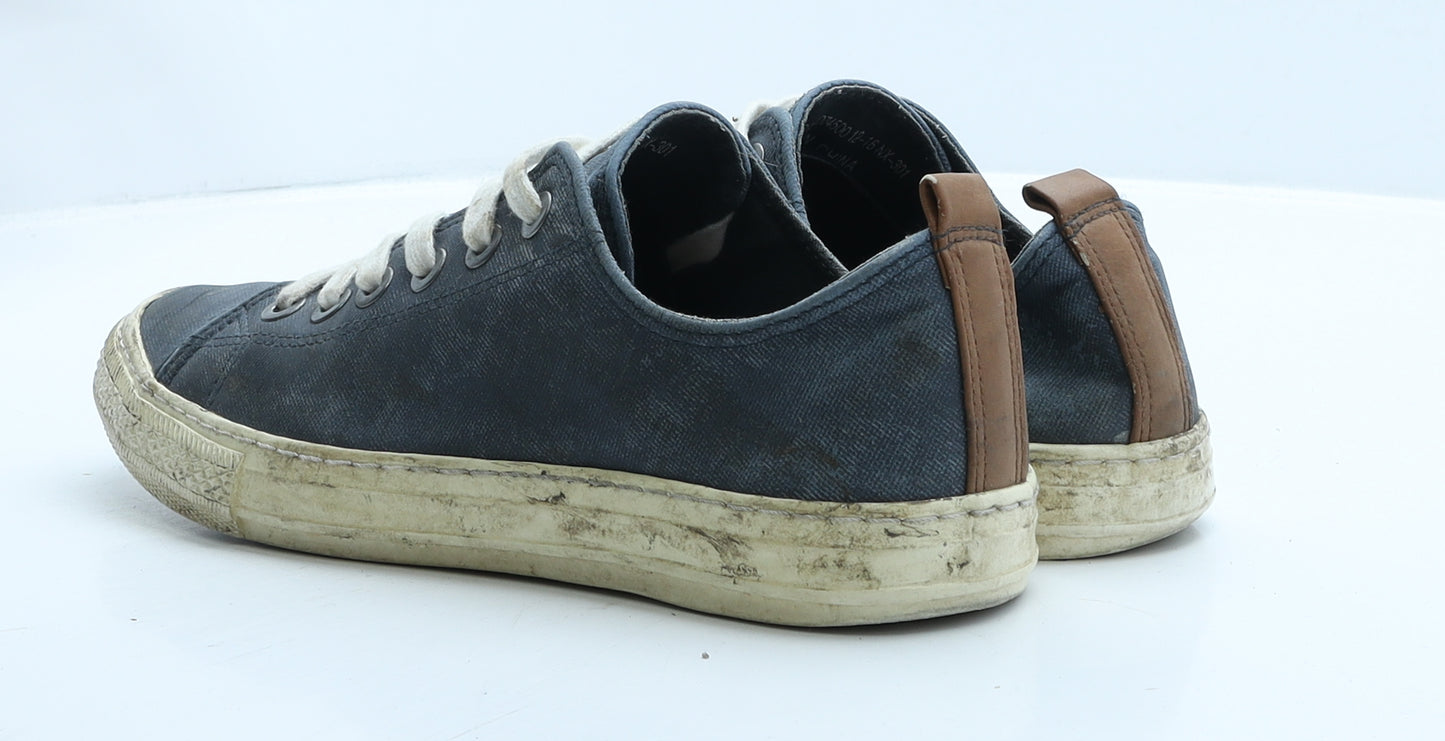 NEXT Mens Blue Leather Trainer UK 8 42