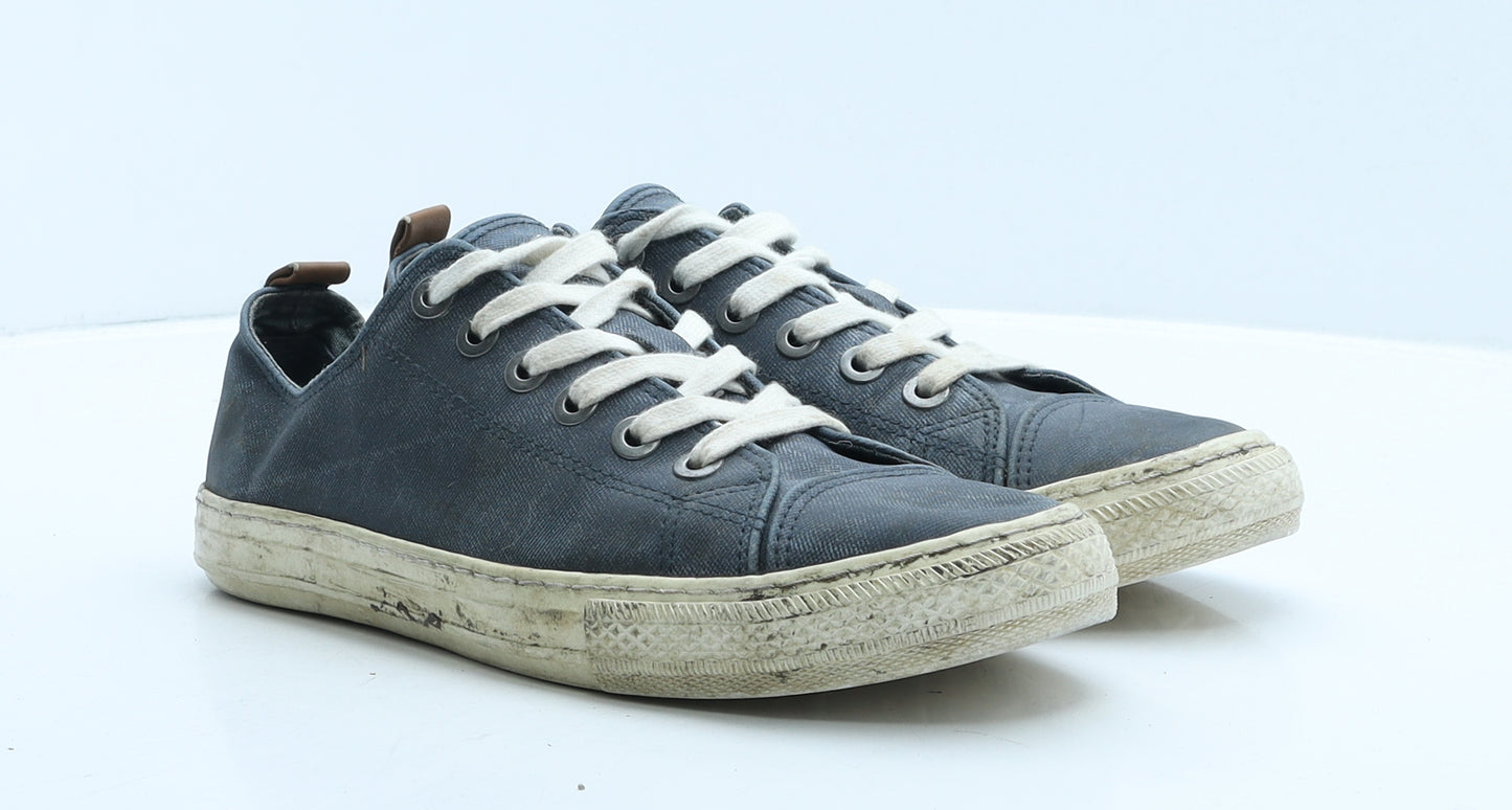 NEXT Mens Blue Leather Trainer UK 8 42