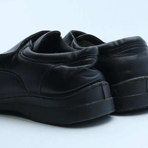 Hobos Mens Black Leather Loafer Casual UK 10