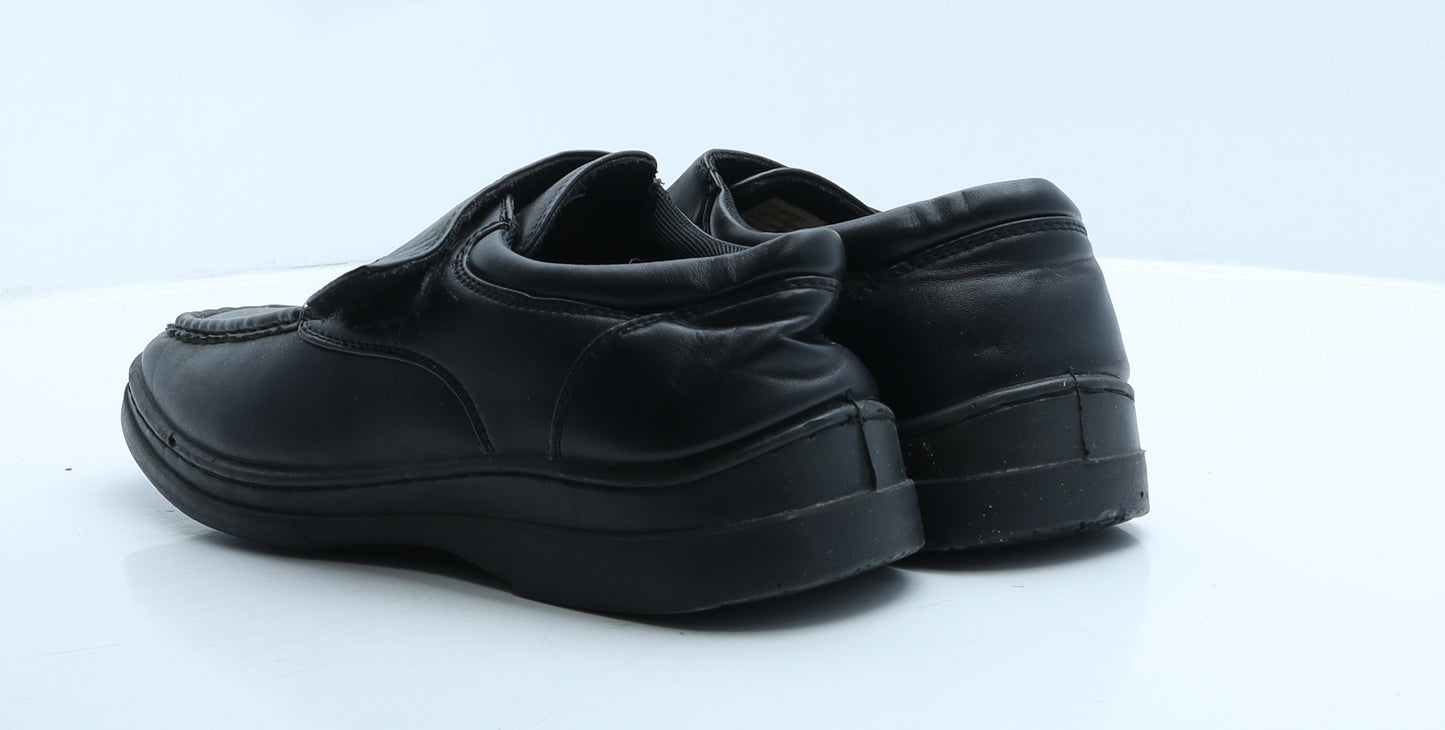 Hobos Mens Black Leather Loafer Casual UK 10