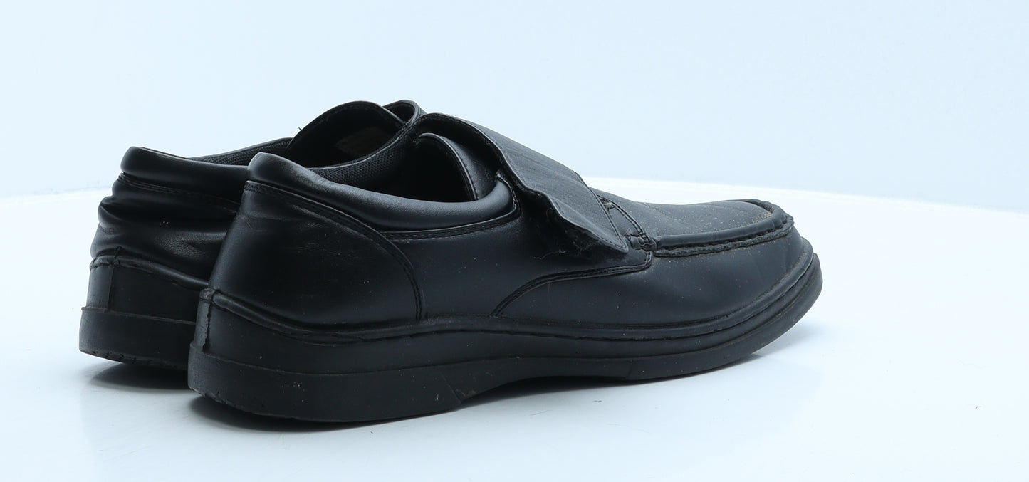 Hobos Mens Black Leather Loafer Casual UK 10