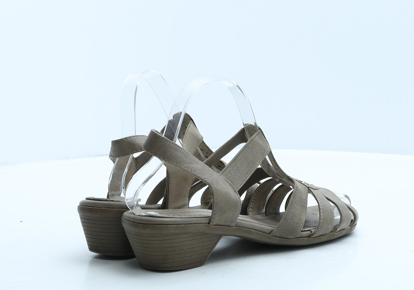 Caravelle Womens Brown Leather Gladiator Sandal UK 5