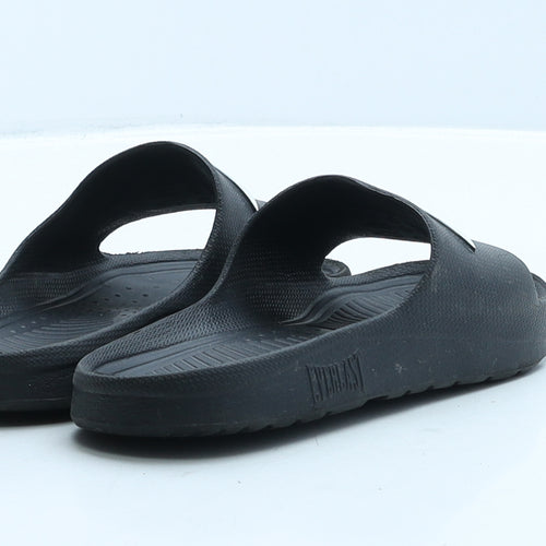 Everlast Boys Black Rubber Slider Slipper UK 12