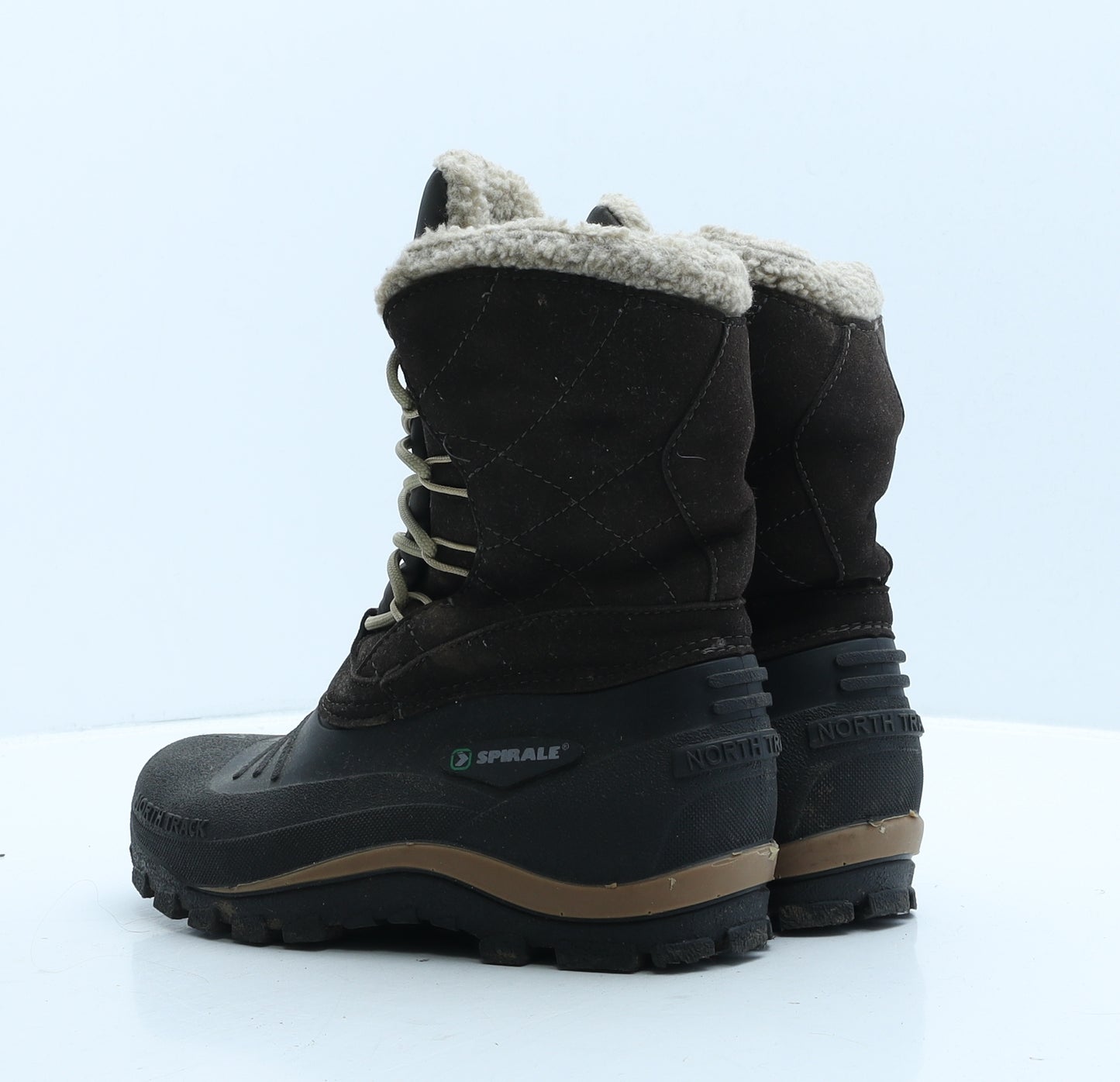 Spirale Womens Brown Rubber Snow Boot Boot UK 4 37