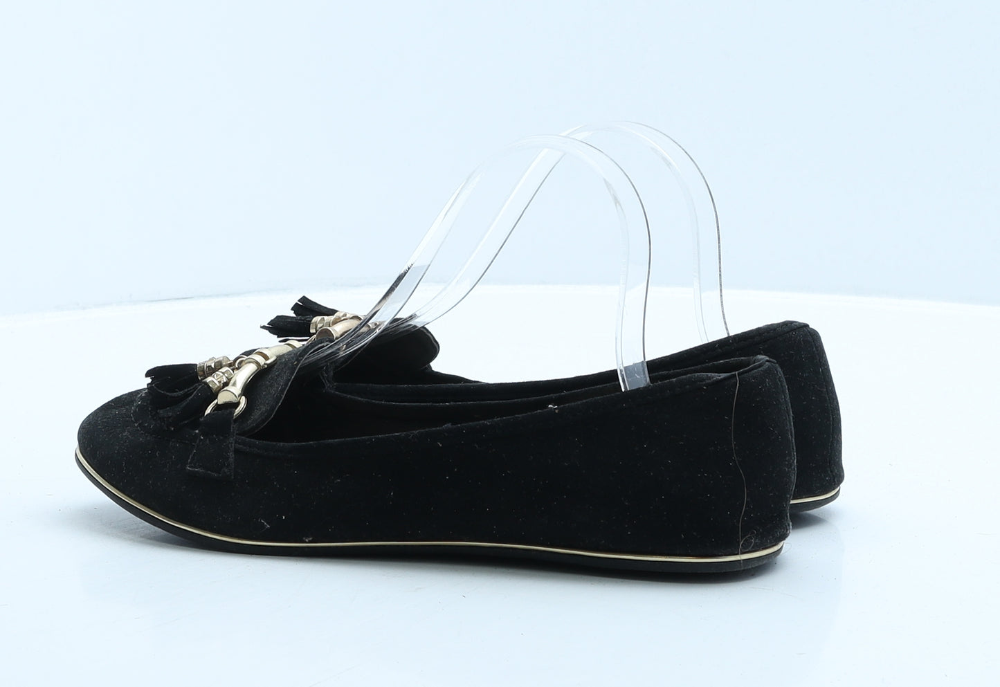 Primark Womens Black Suede Ballet Flat UK 6 39