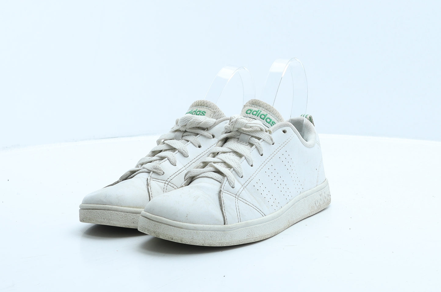 adidas Womens White Leather Trainer UK 3 35.5