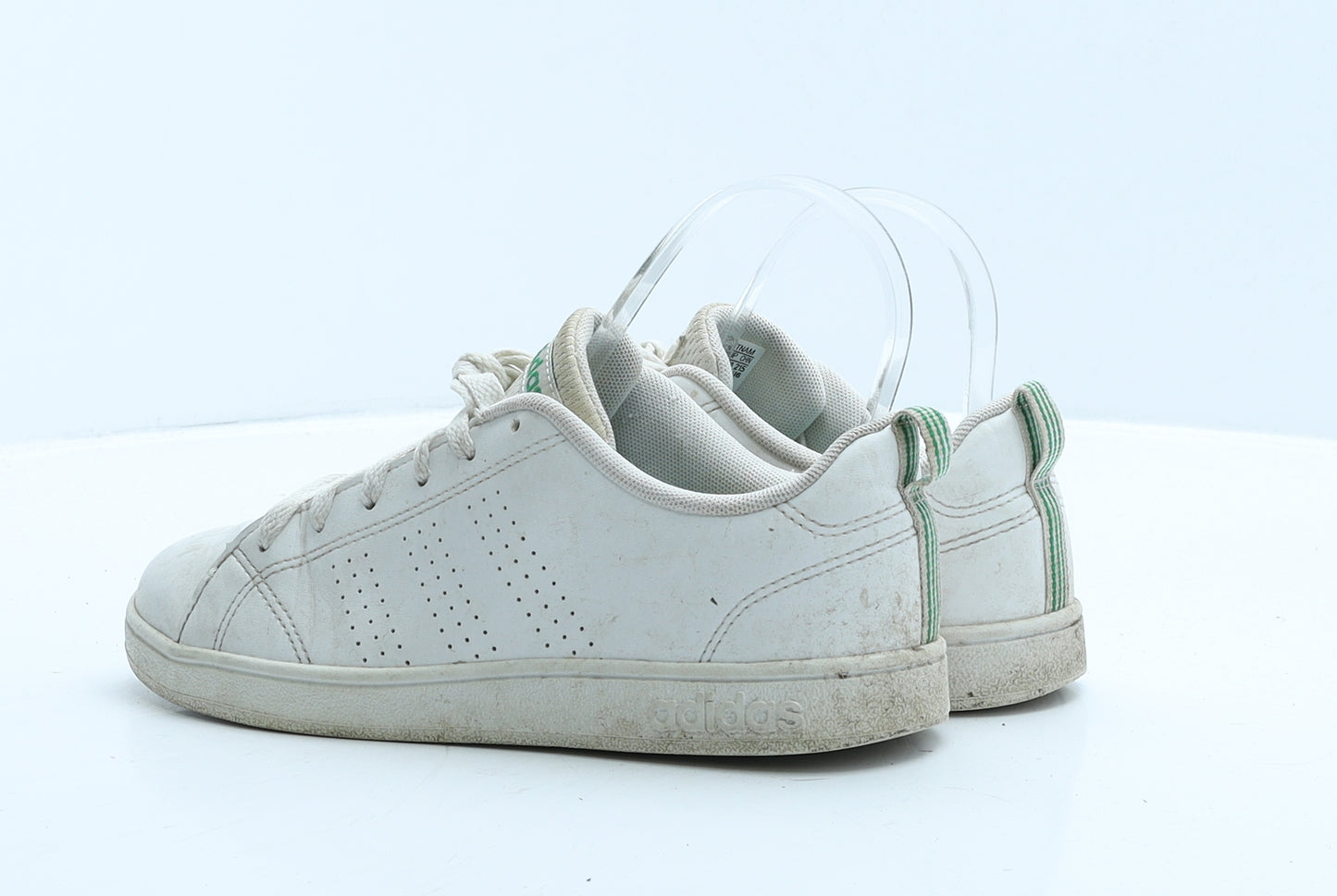 adidas Womens White Leather Trainer UK 3 35.5