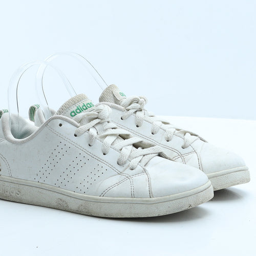 adidas Womens White Leather Trainer UK 3 35.5