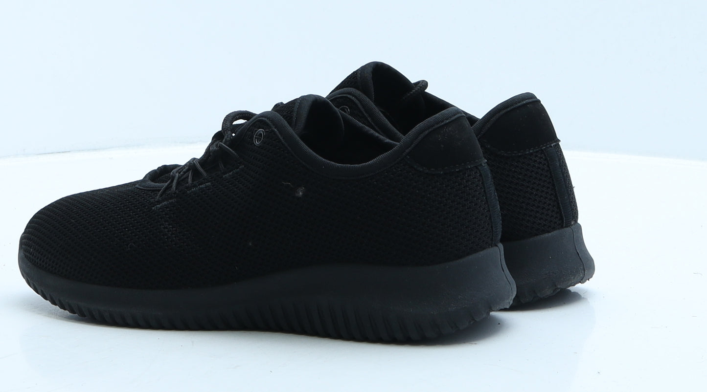 New Look Womens Black Polyester Trainer UK 4 37