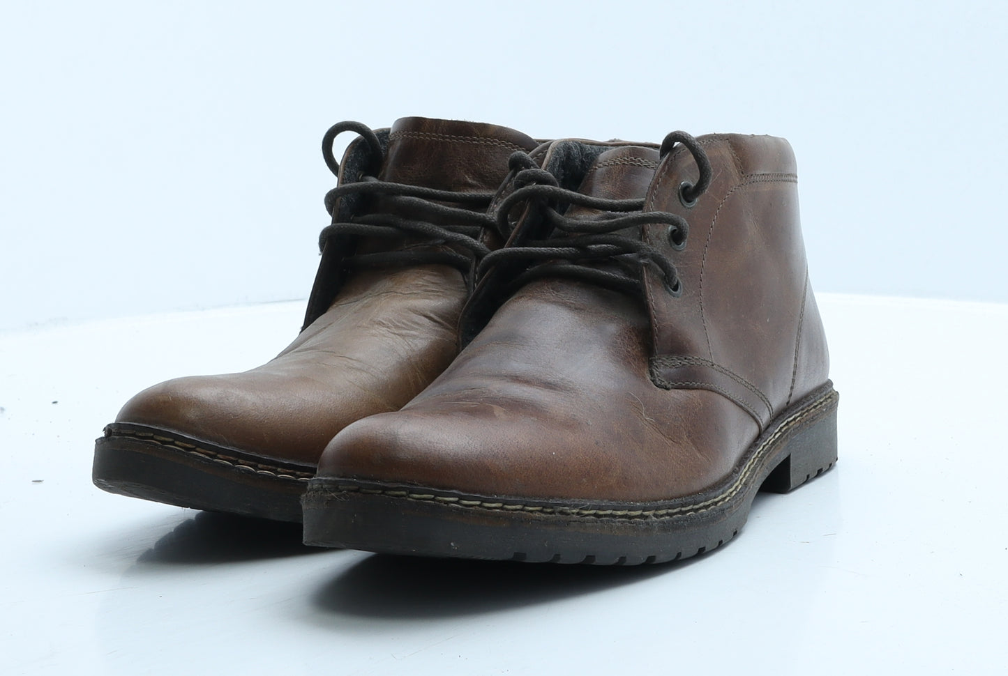 Acw85 Mens Brown Leather Chukka Boot UK 9 43