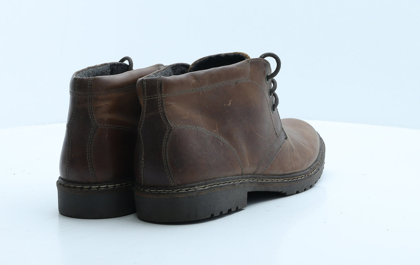 Acw85 Mens Brown Leather Chukka Boot UK 9 43